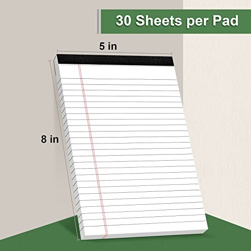 Note Pads 5 x 8 Inch, Small Notepad, College Ruled Legal 5 X 8 Inch 3 Pack
