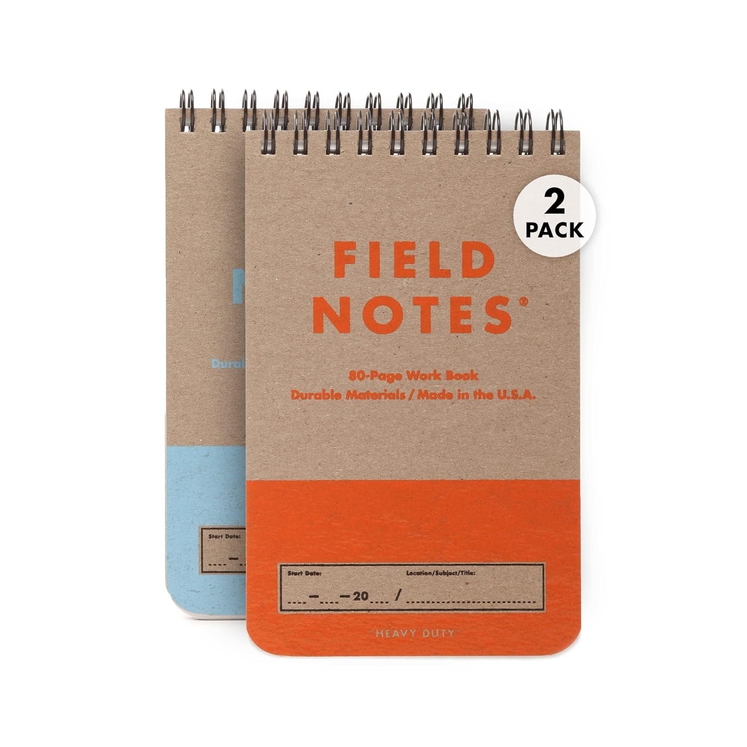 Field Notes Notebook 2 Pack – Lined and Graph Paper In Each One