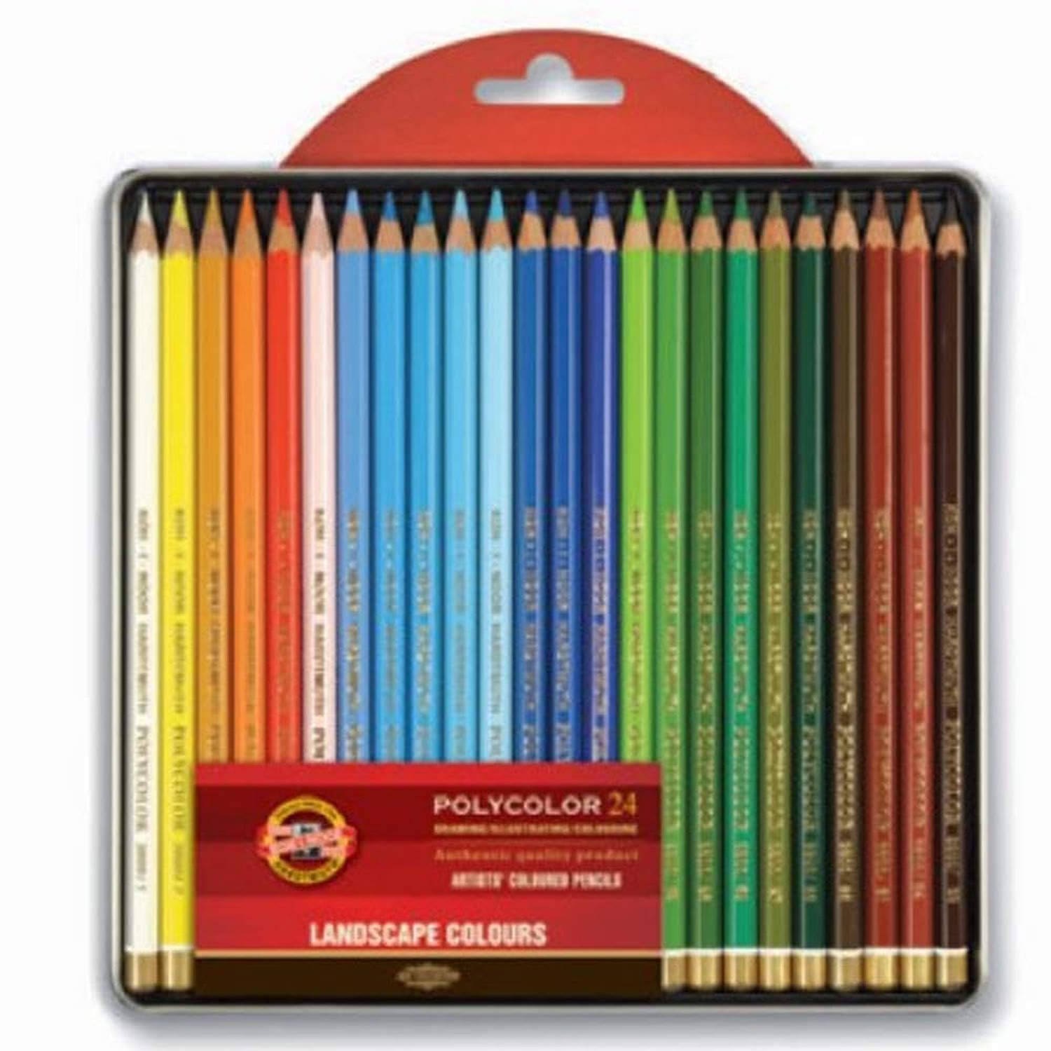 KOH-I-NOOR Polycolor Landscape Artist’s Coloured Pencils (Set of 24)