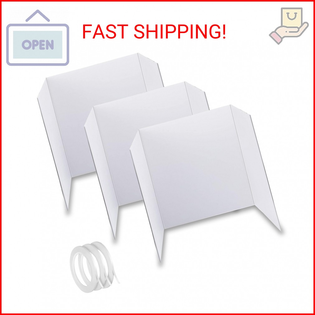 3 Pack Medium Trifold Poster Board, 24 x 16inches Poster Board with Double Sided