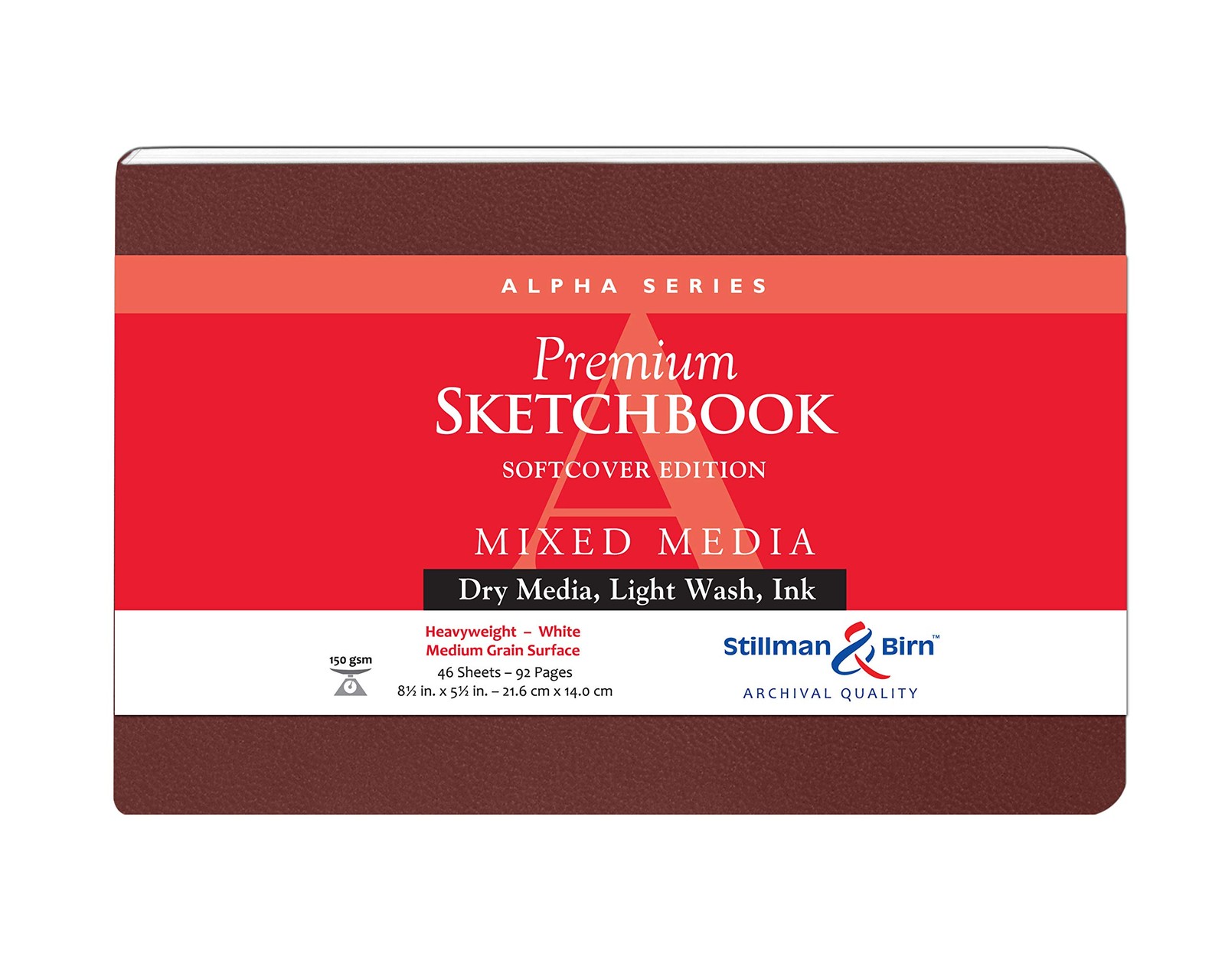 Stillman & Birn Alpha Series – Softcover Sketchbook – Landscape 8 x 5 – 150gsm
