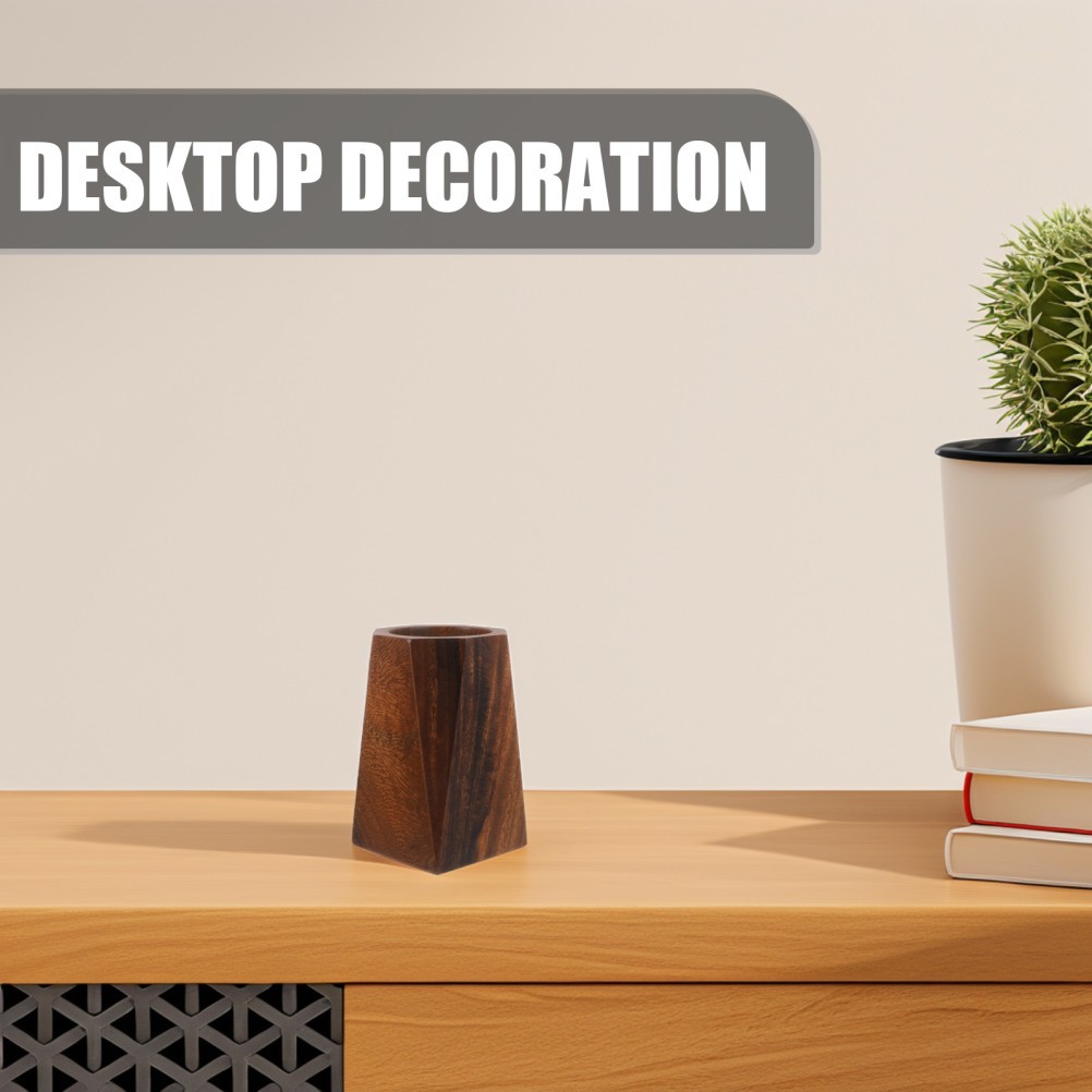 Wooden Kitchen Utensil Holder Pen Display Stand Pencil Holders for Desk