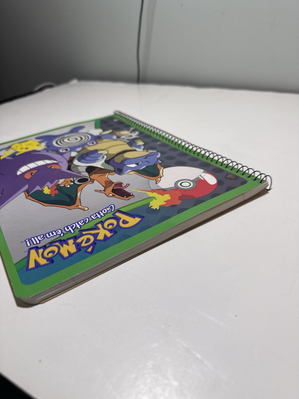 New Pokemon Nintendo 1998 Spiral Notebook Charizard Pikachu Blastoise Gengar