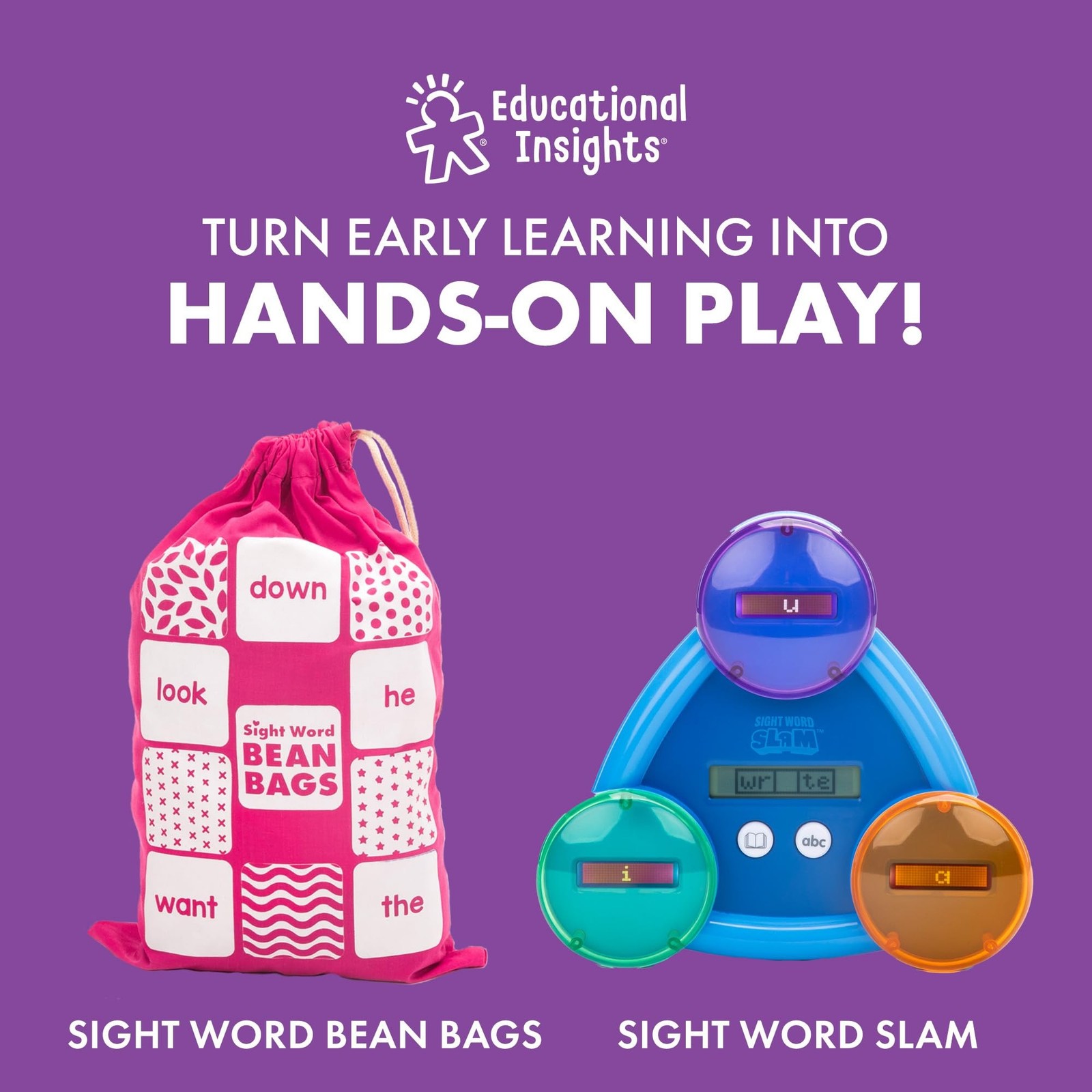 Educational Insights Hot Dots® Sight Words Card Set – Learn to Read Activit