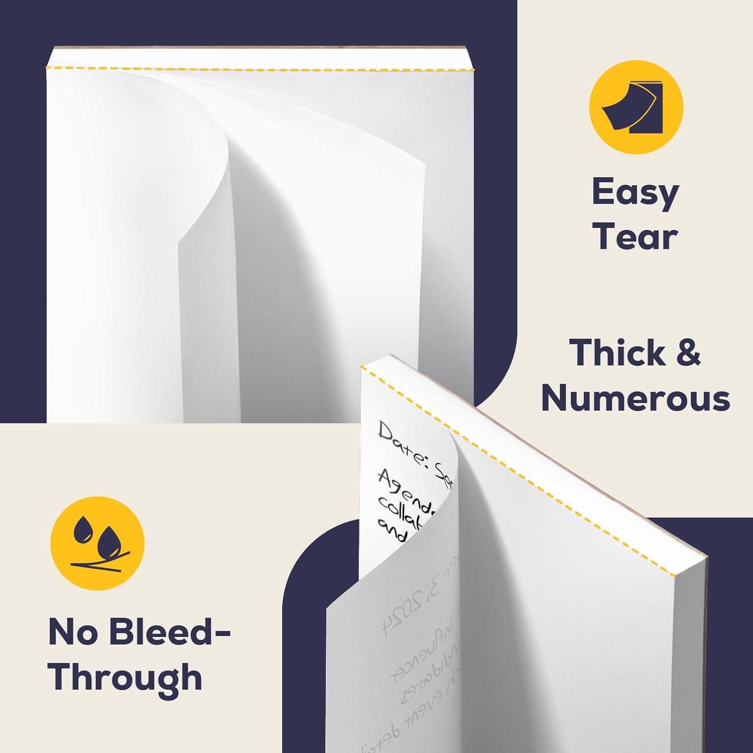 10 Pack Note Pads 4×6, 100 Sheets Per Memo Pad,Writing Scratch Pad,Blank Notepad