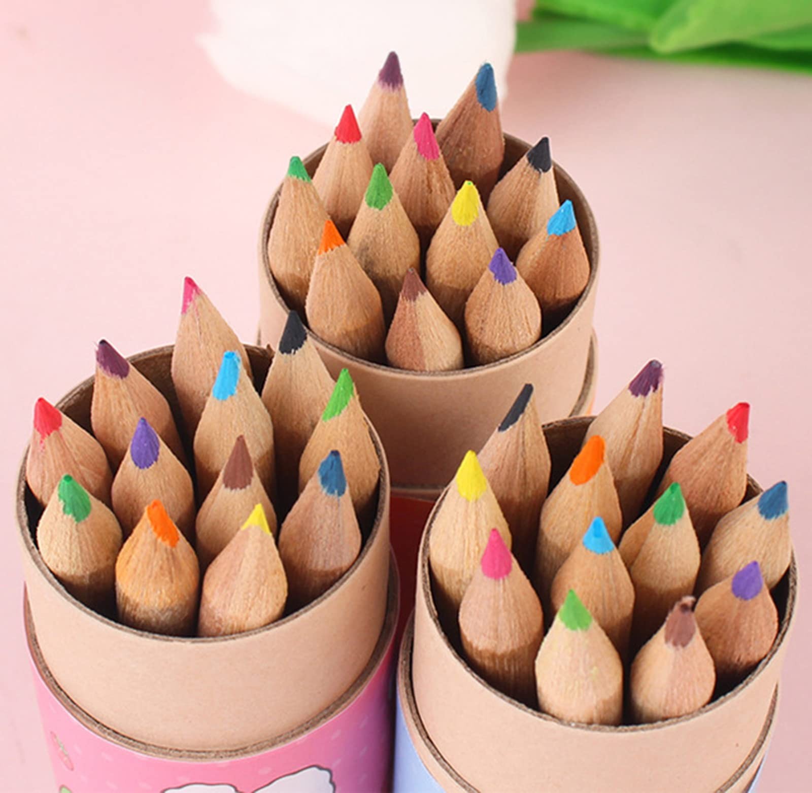 Tergy 20 Packs Mini Colored Pencils with 1 Count (Pack of 20), Multicolor