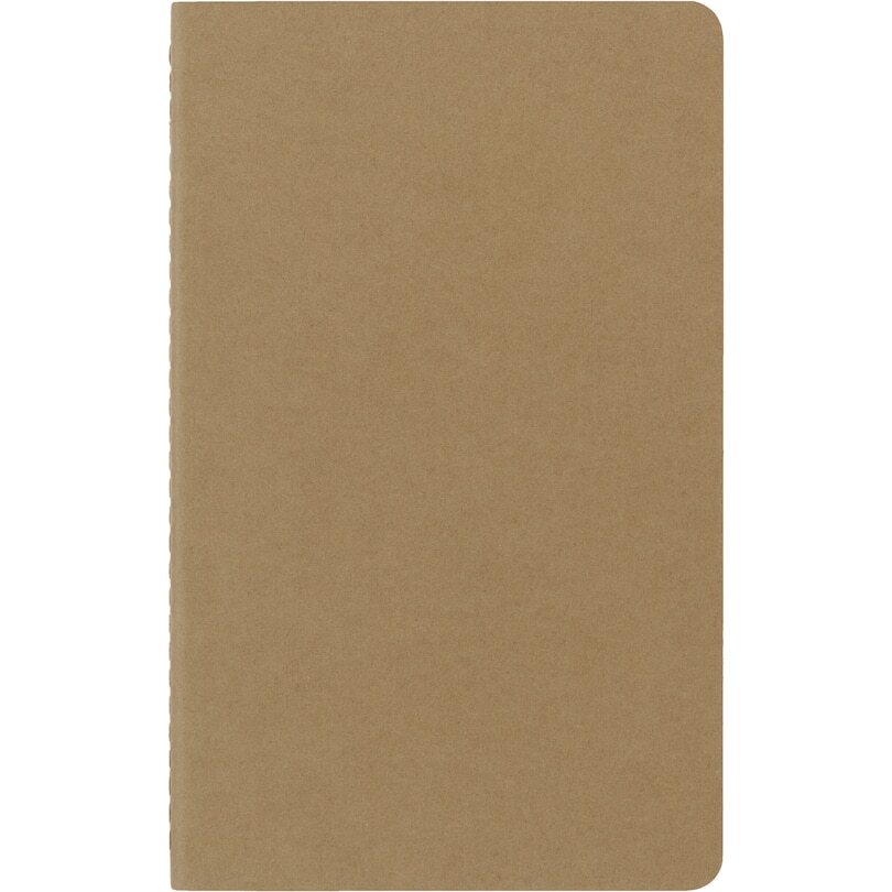 Moleskine Cahier Journal, Plain/Blank, Soft Cover, Large (5″ X 8.25″), Kraft Bro