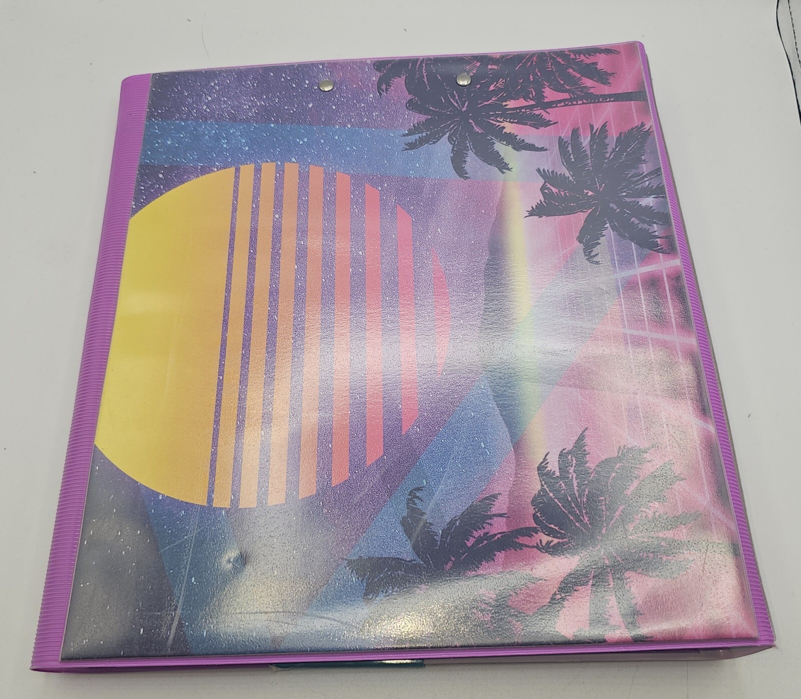 Retro Mead Trapper Keeper Binder Sunset 1″ Pink Sunset W Pocket Folders 2021