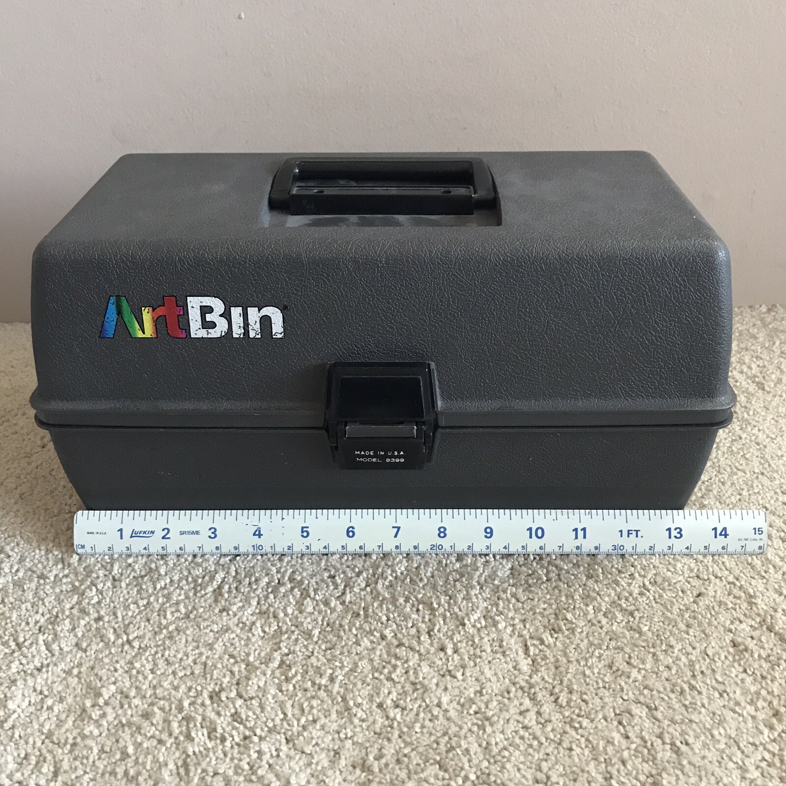 Art Bin Tackle Box Pencil Marker Art Case Model 8399 Made USA – Dark Gray