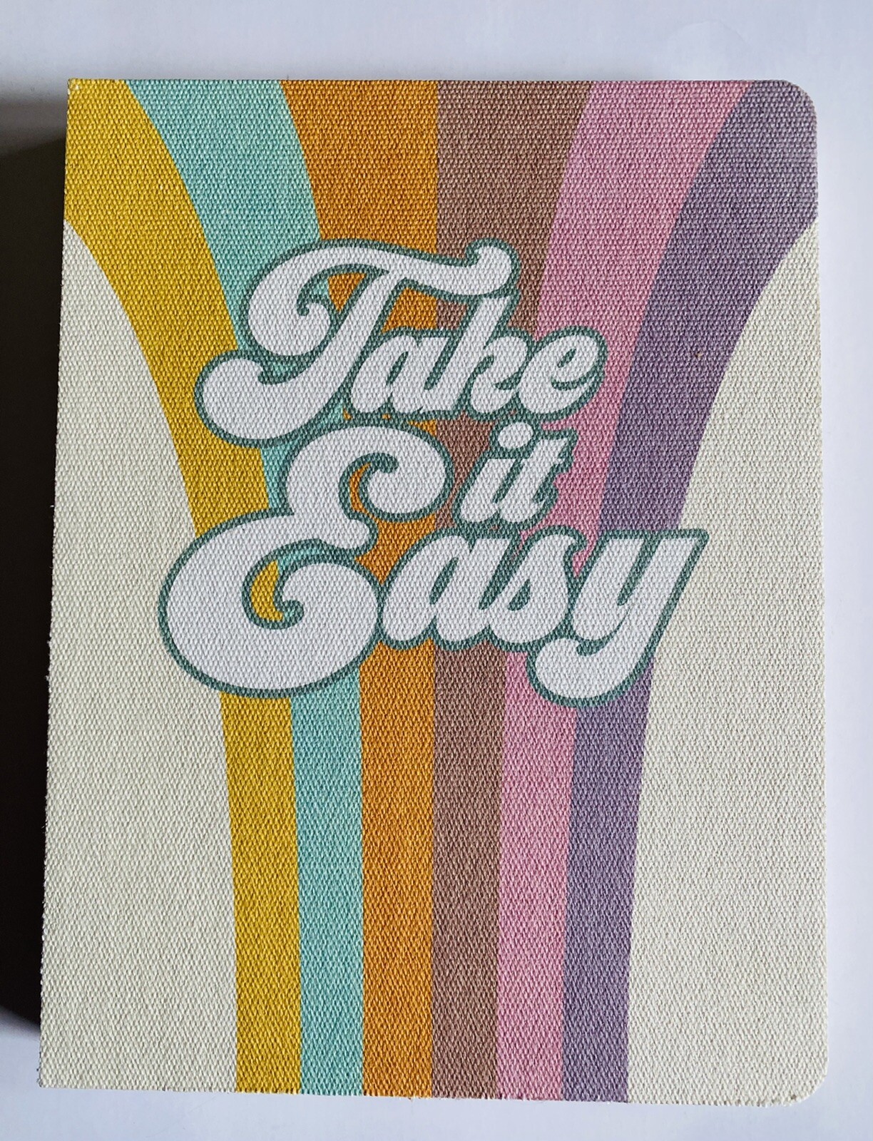 Medium Coptic Bound Notebook Journal Studio Oh! – Retro Take it Easy Boho Hippie
