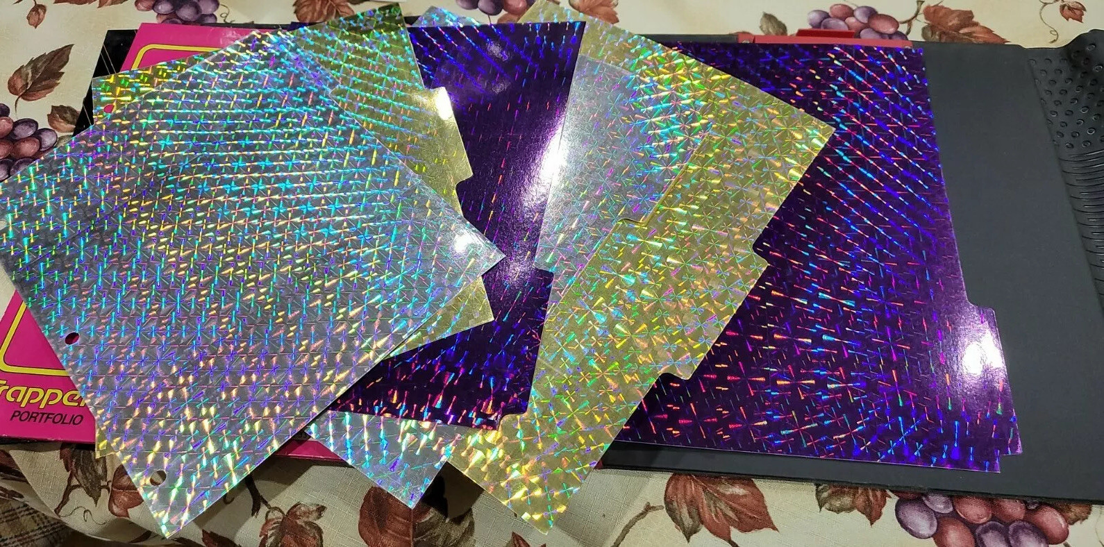 Vintage Mead Trapper Keeper Notebook Butterfly Water Lily 29096 with FOLDERS ETC
