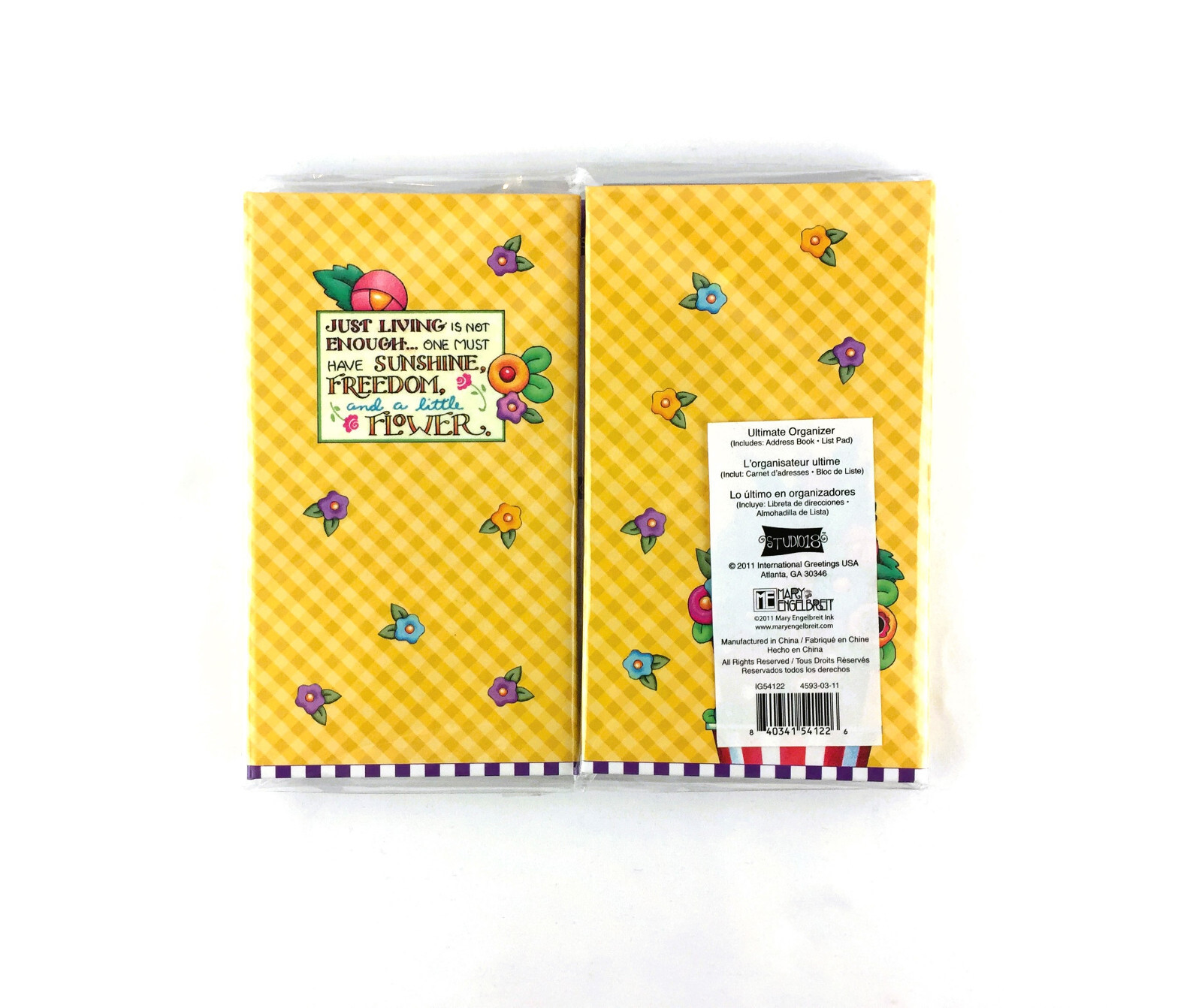 Studio 18 Mary Engelbreit Trifold Personal Organizer Planner Notebook