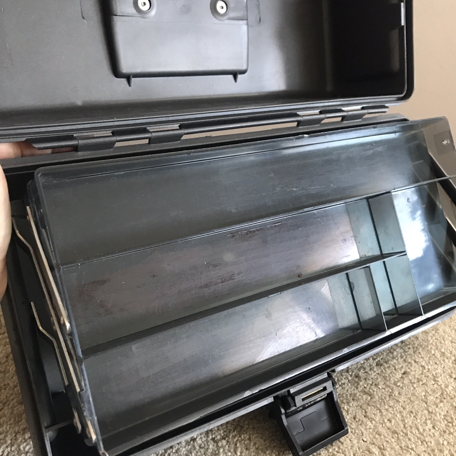 Art Bin Tackle Box Pencil Marker Art Case Model 8399 Made USA – Dark Gray