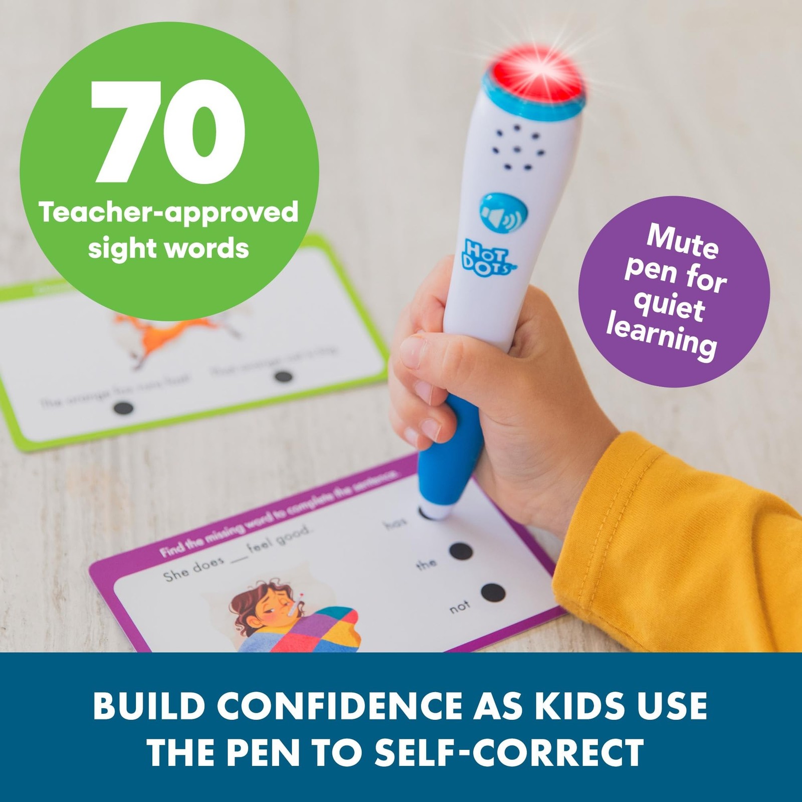 Educational Insights Hot Dots® Sight Words Card Set – Learn to Read Activit