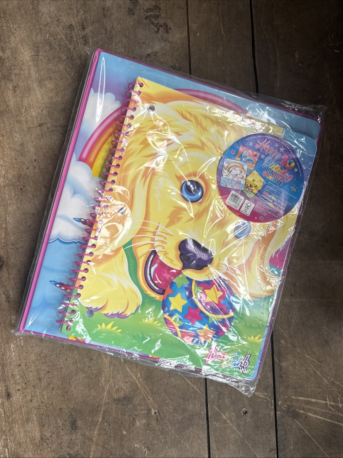 HAPPY 30TH BIRTHDAY LISA FRANK BINDER BUNDLE 2021 BINDER FOLDER & NOTEBOOK NIP