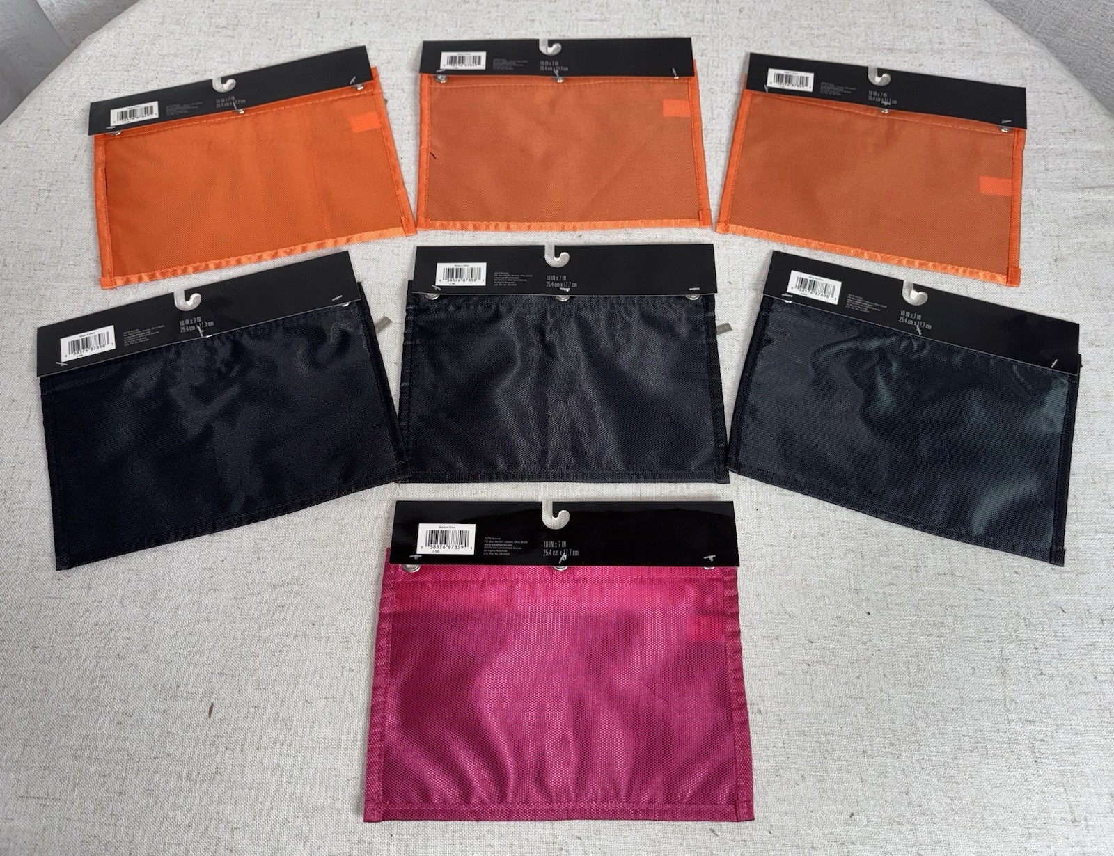 Mead Five Star Zipper 3 Ring Binder Pencil Pouch School Set of 7 NEW Teacher LOT