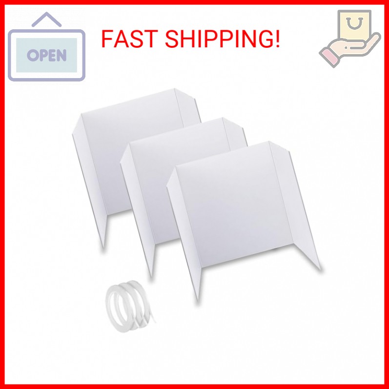 3 Pack Medium Trifold Poster Board, 24 x 16inches Poster Board with Double Sided