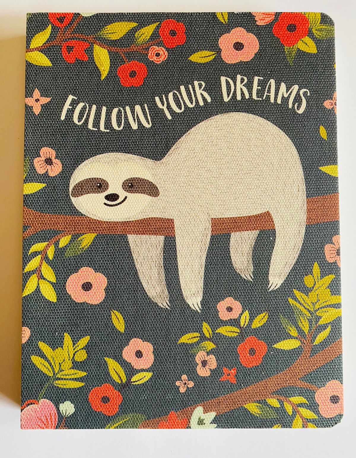 Medium Coptic Bound Notebook Journal Studio Oh! – Follow Your Dreams Sloth boho