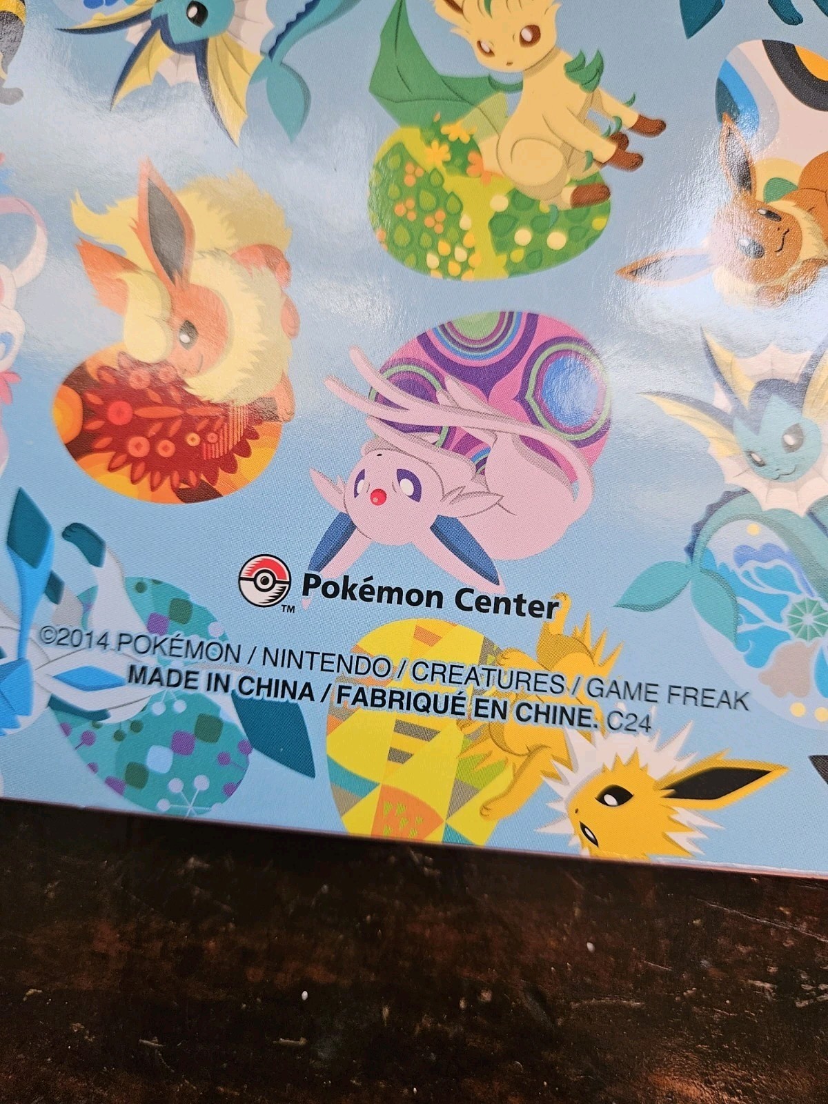 HTF 2014 Eevee Essences Spiral Notebook 200 Pages Pokemon Center Official
