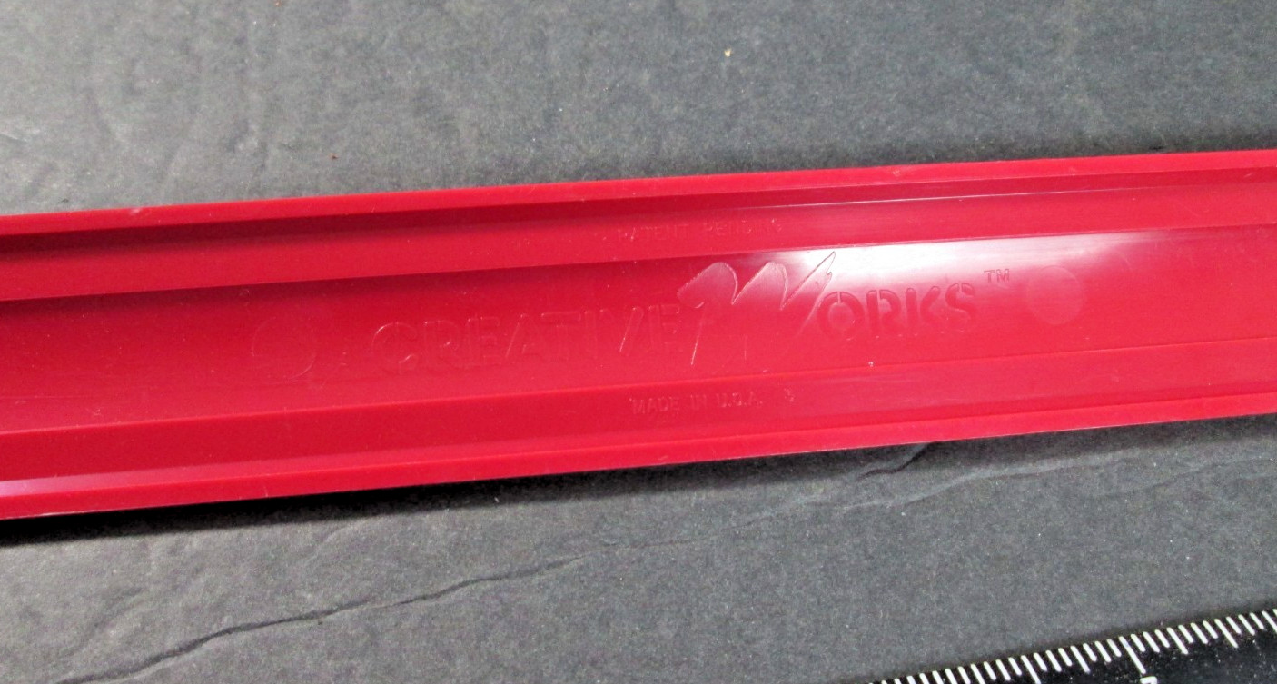 Creative Works 12″ Unbreakable Ruler Red USA Made RB