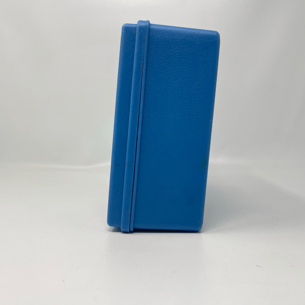 Vintage Sterling Plastics #268 School Box Blue Supplies USA Made 1985