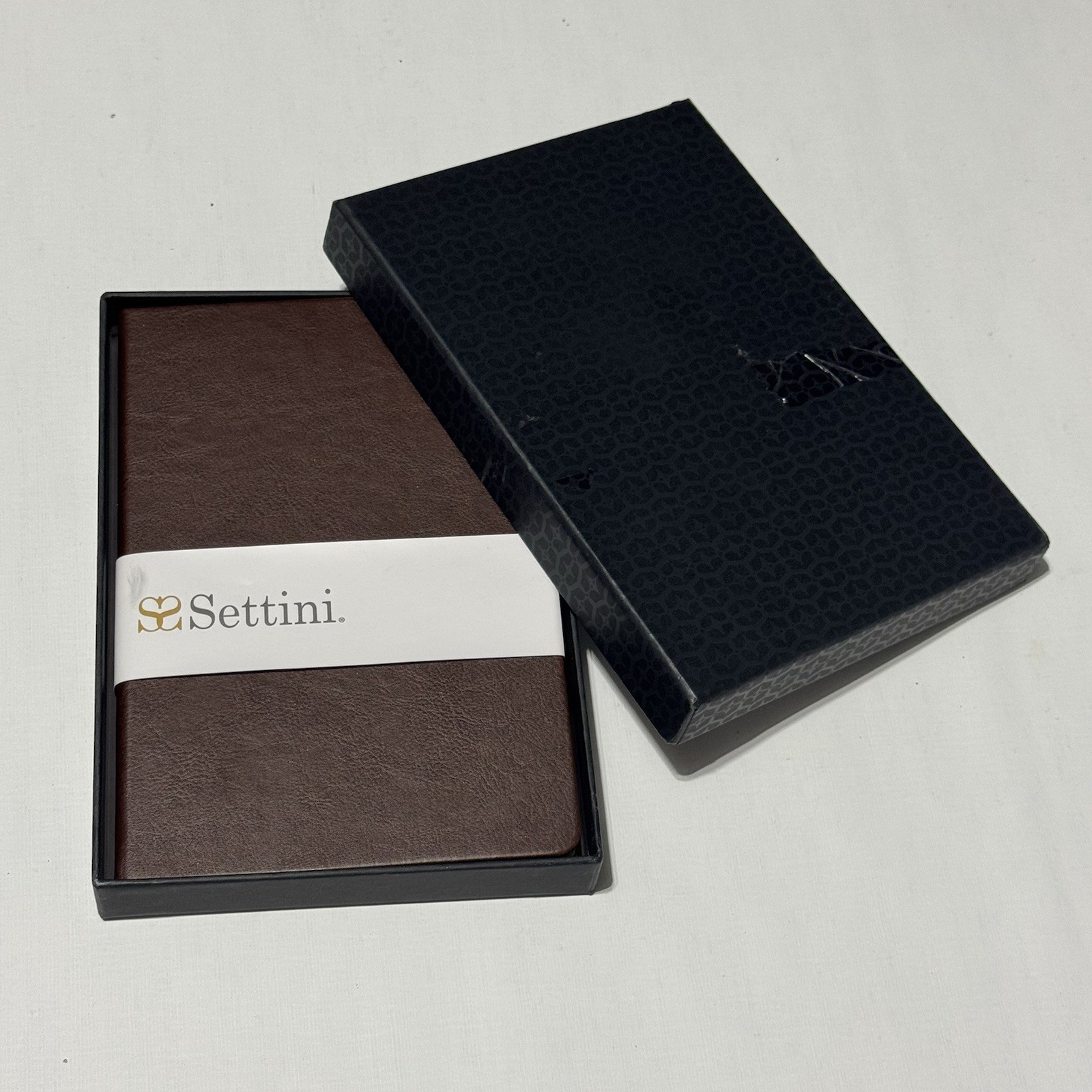 Settini Journal Notebook for Writing, Vegan Leather Hardcover Notebook Brown