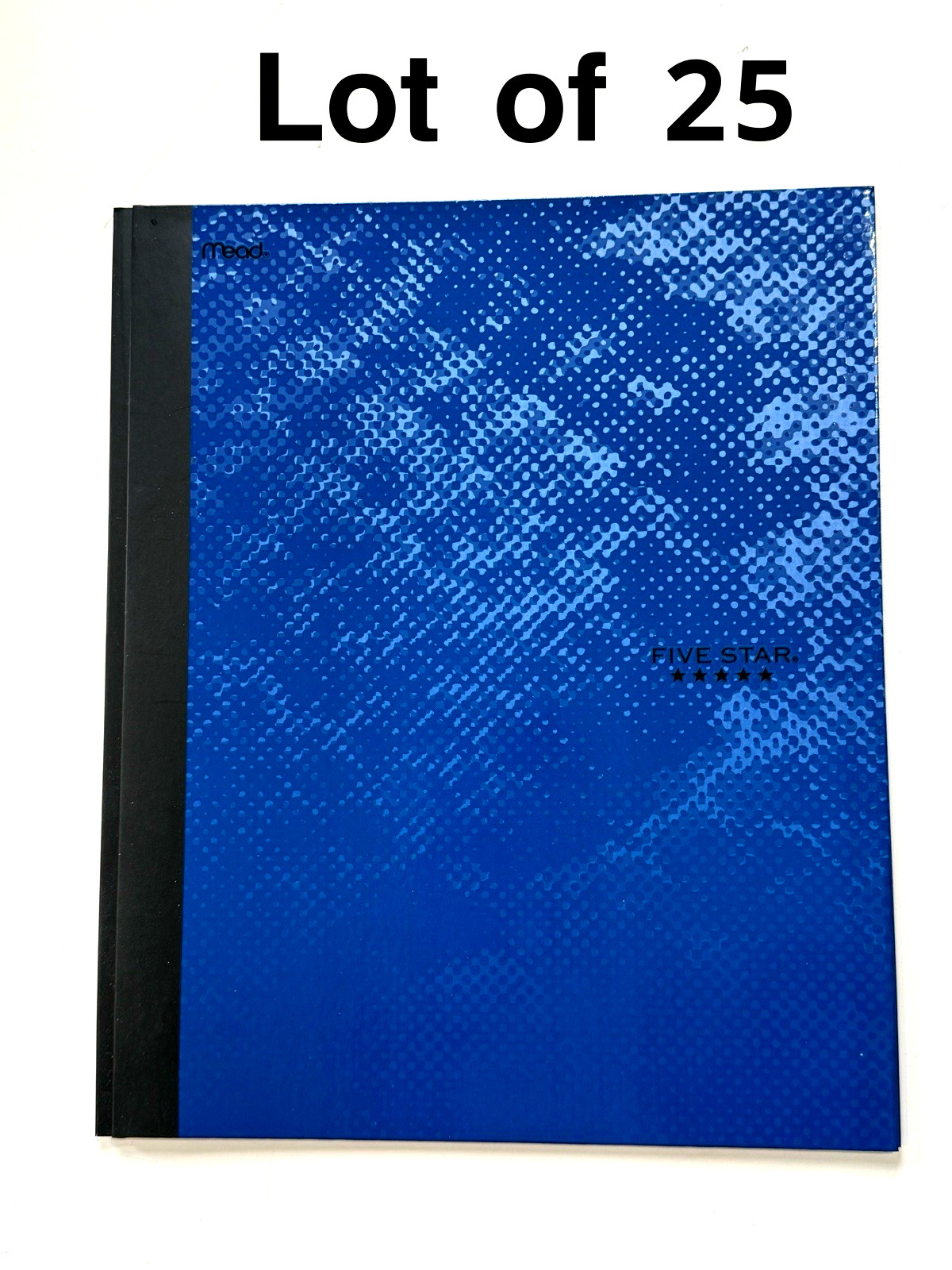 Lot of 25 Mead Five Star 2 Pocket & 3 Prong Fasteners Folders School Blue