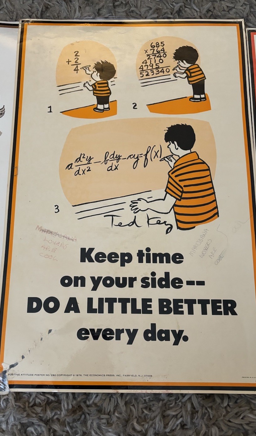 Positive Attitude Posters #294 #292 #347 Classroom Teacher VTG Laminated LOT