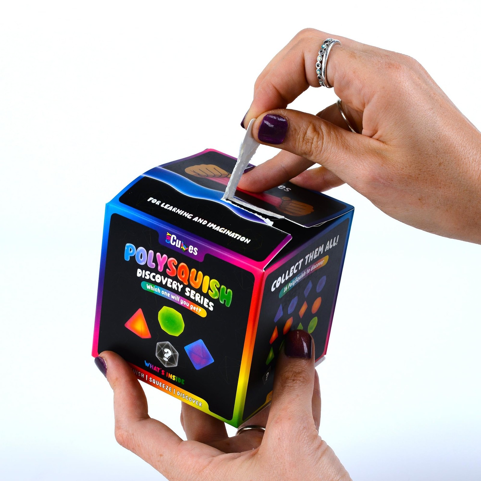 CMY Cubes PolySquish Discovery Series – Blind Box- Mystery Squishy – Color…