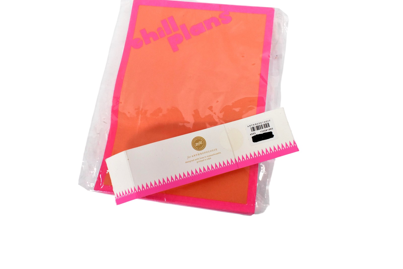 2021 Co x Anthropologie Apres Ski Journal Notebook WORN Chill Plans Orange