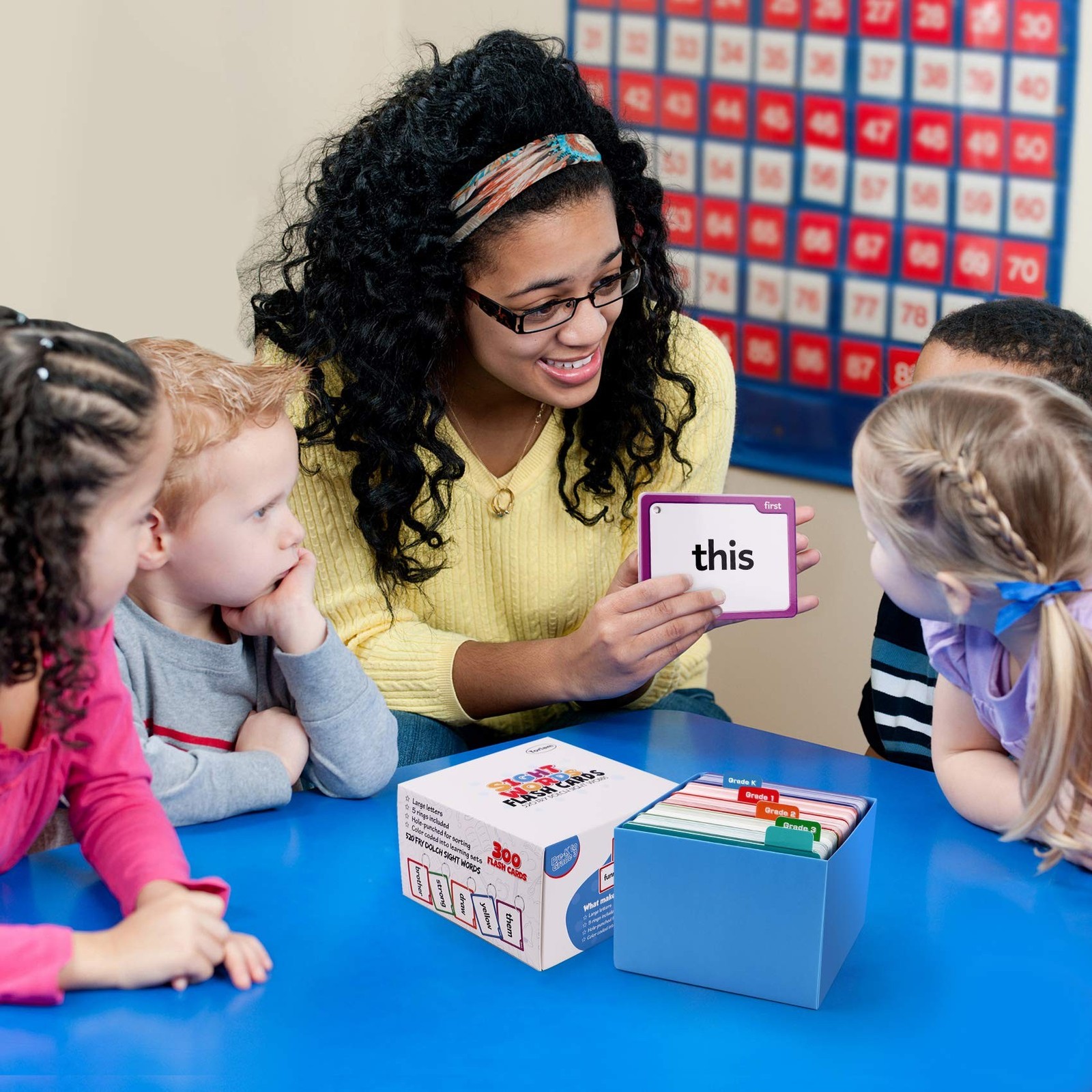 Torlam 520 Sight Words Flash Cards Kindergarten Homeschool Supplies with Card…