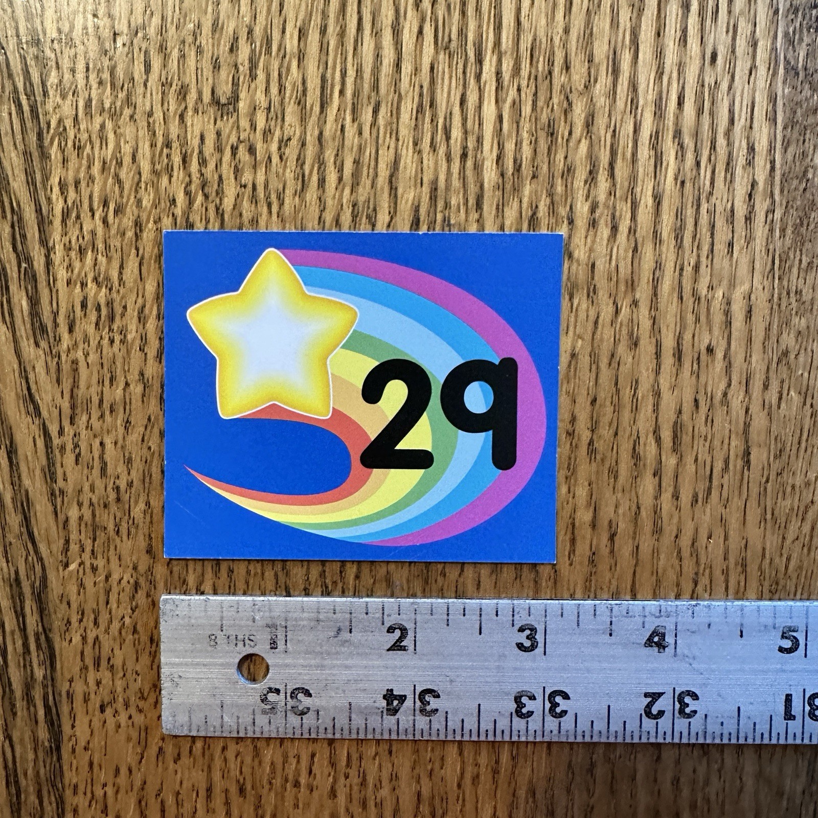 Vtg Carson Dellosa 90s Y2K Calendar Pieces Double Sided Star Rainbow Everyday