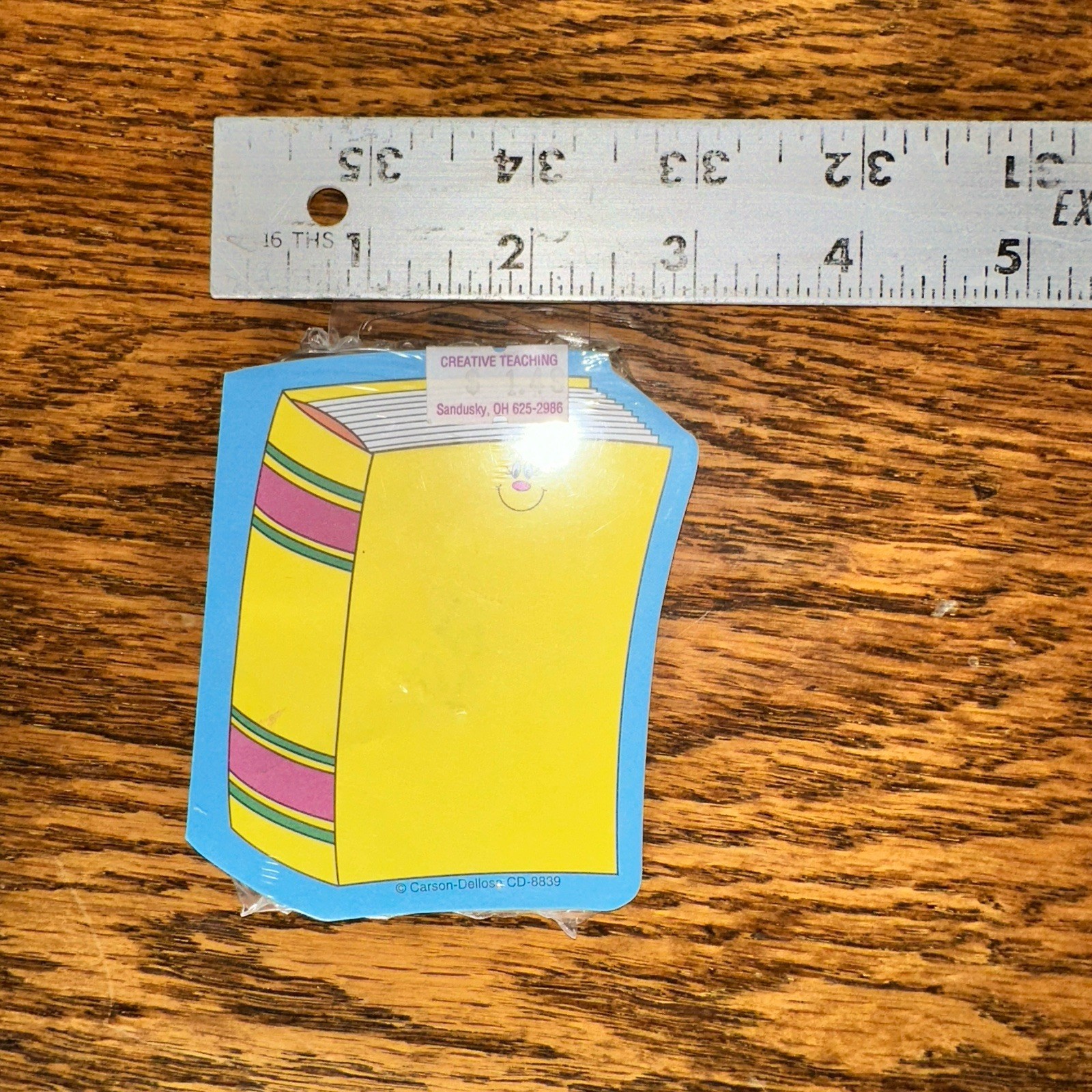 Vtg Carson Dellosa Smiling Book Mini Note Pad Y2K 36 Sheets New Classroom