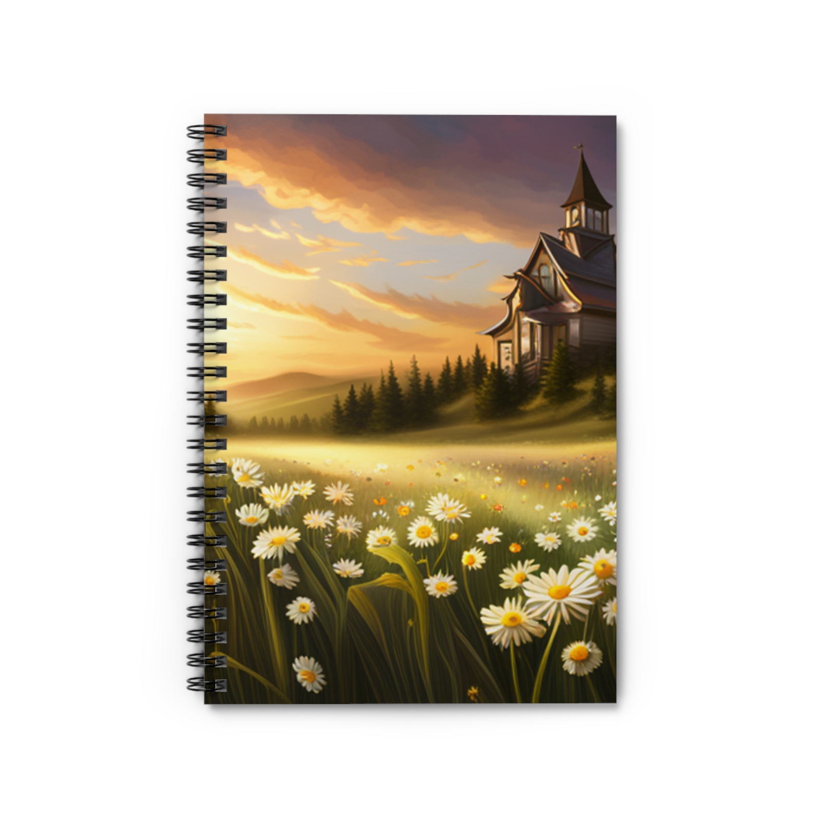 Landscape printed front cover Spiral Notebook – Ruled Line