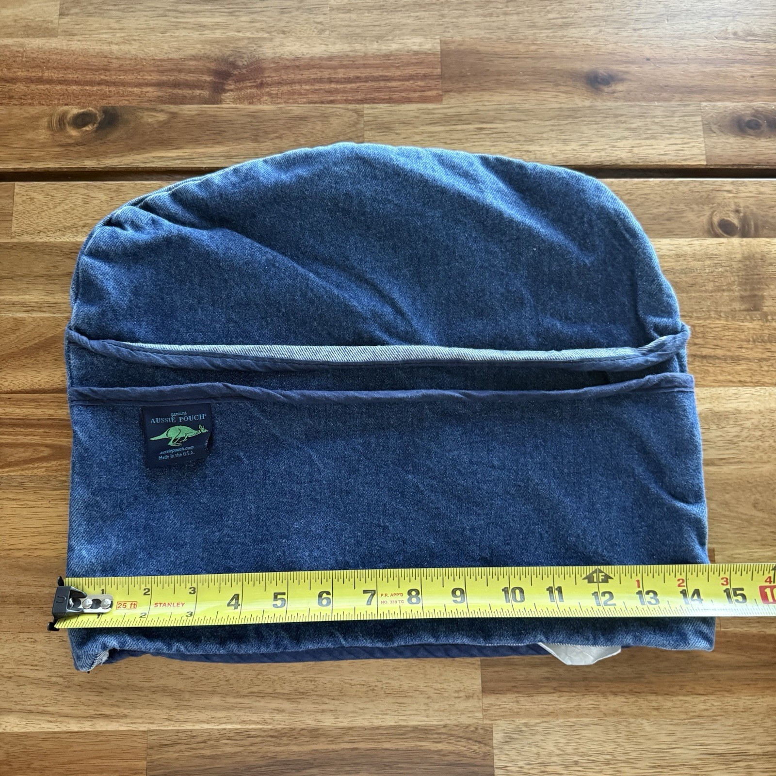 Genuine Aussie Pouch Chair Pocket Organizer Denim Blue USA Made LOT OF 4 School