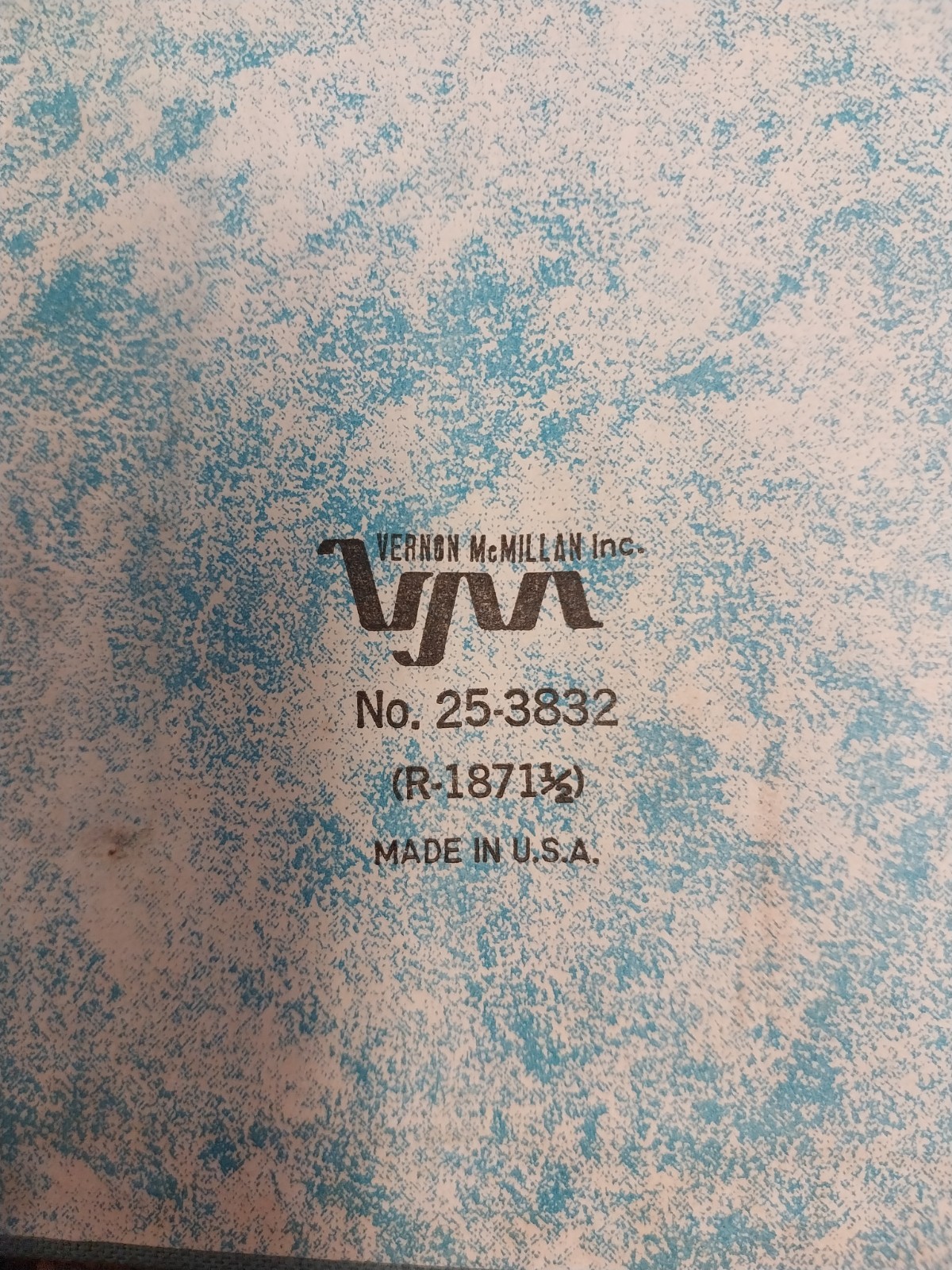 Vintage 1970s Cloth Denim 3 Ring Binders Set Of 2 Vernon McMillan Made In USA