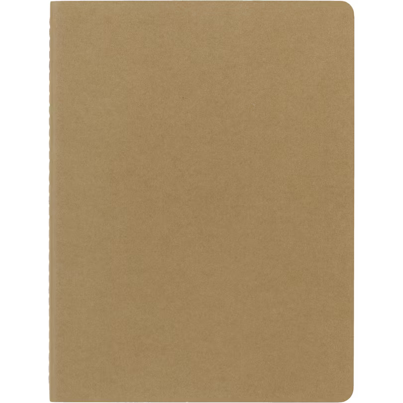 Moleskine TG Cahier Journal, Plain/Blank, Soft Cover, XL, 7.5×9.5″, Kraft Brown,