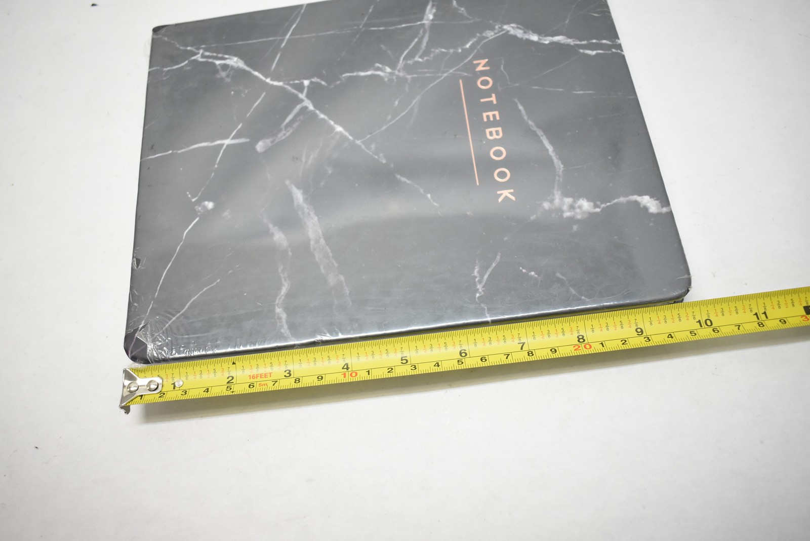 Eccolo World Traveler 8×10 Desk Lined Journal Black Marble Hardcover Notebook