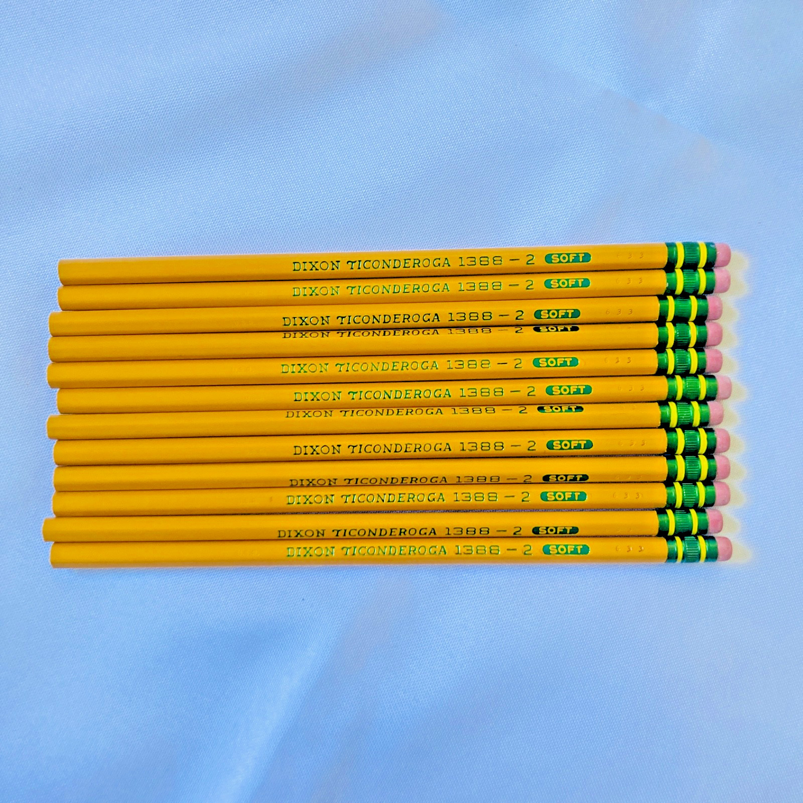 Vintage Dixon Ticonderoga 1388 No. 2 Soft Pencils Lot of 5 Pack 60 Total Pencil
