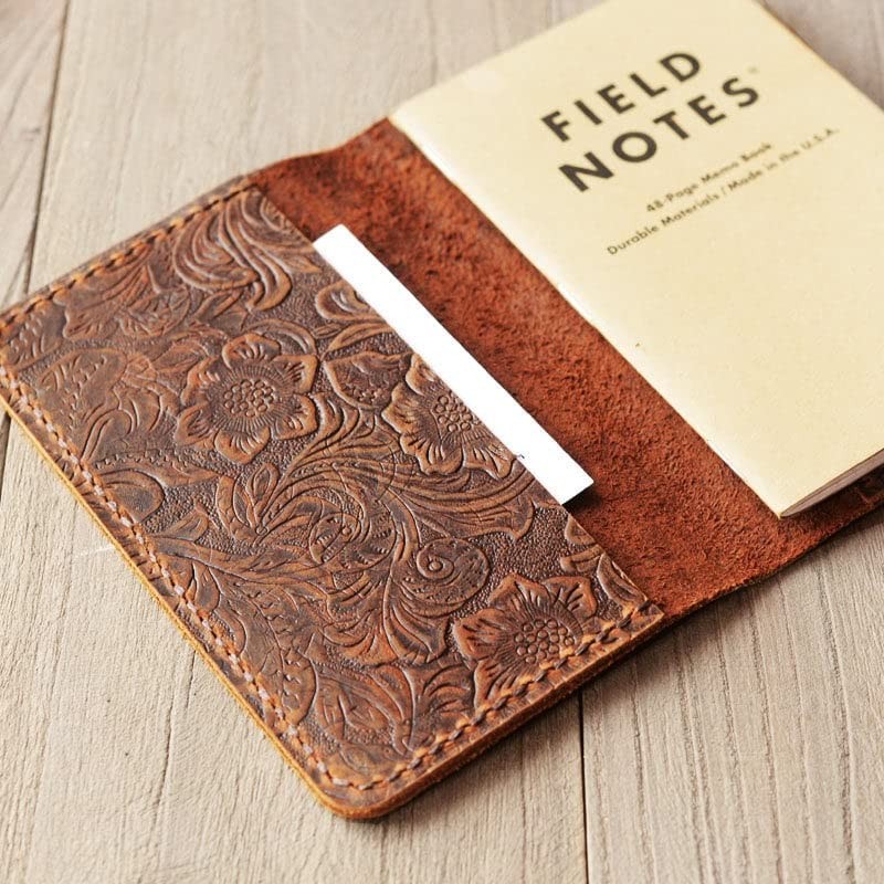 Genuine Leather Journal Cover for Field Notes, Notebook Cover for Moleskine C…