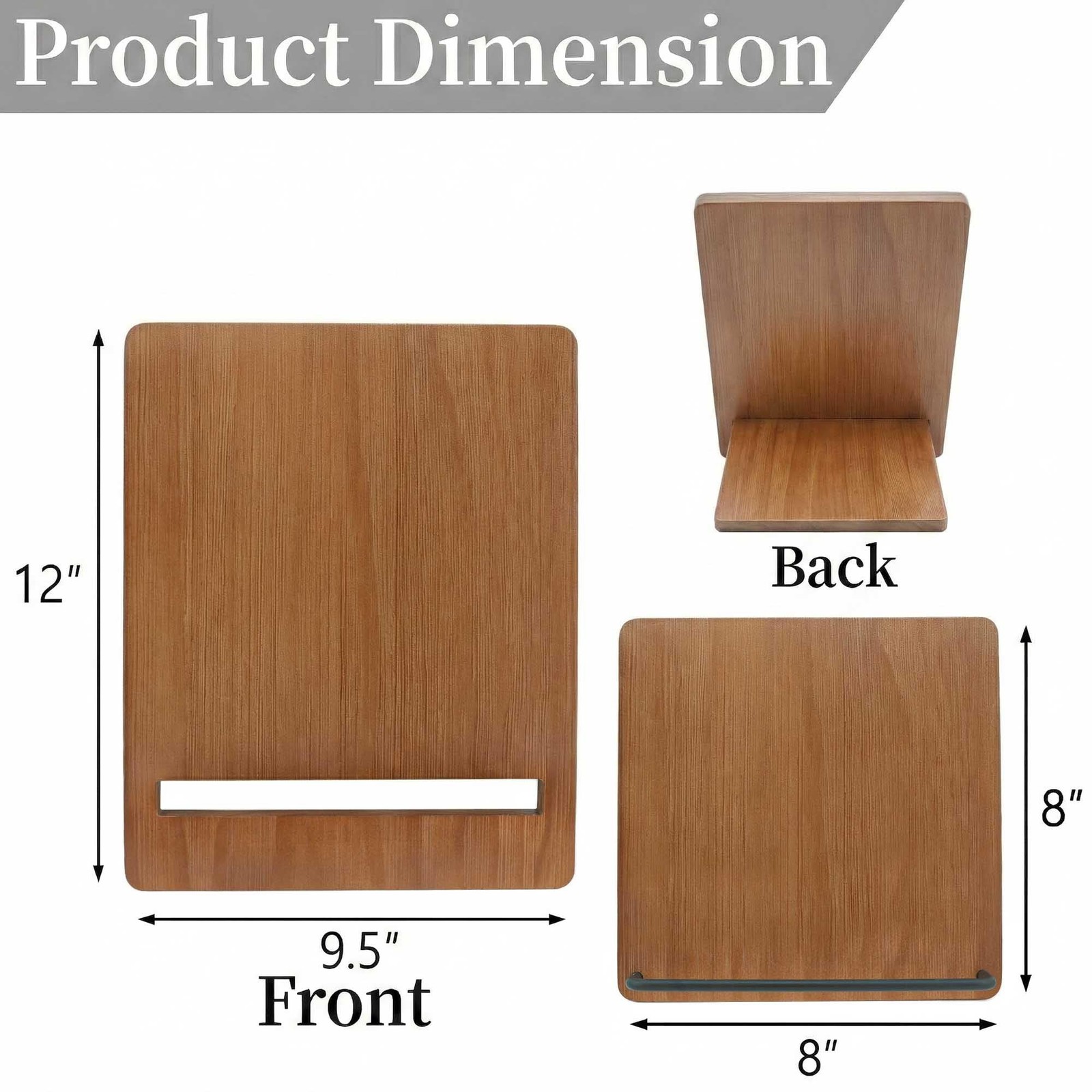 Wood Cookbook Stand Cookbook Holder: Kitchen Adjustable Cookbook Holder Recip…
