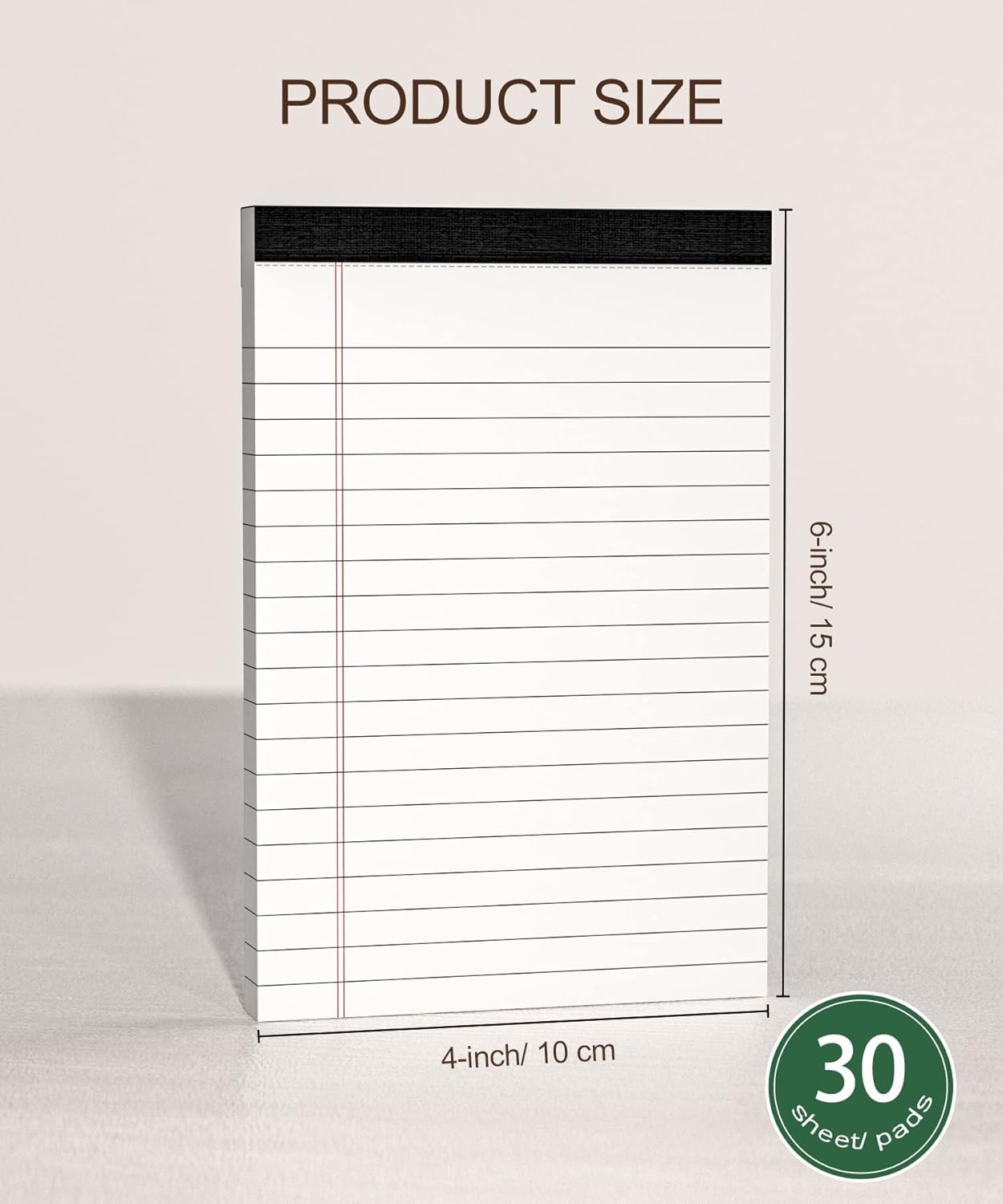 8 Pack Note Pads 4×6 Inch, White Mini Legal Pads, Small Writing Pads, Notepads