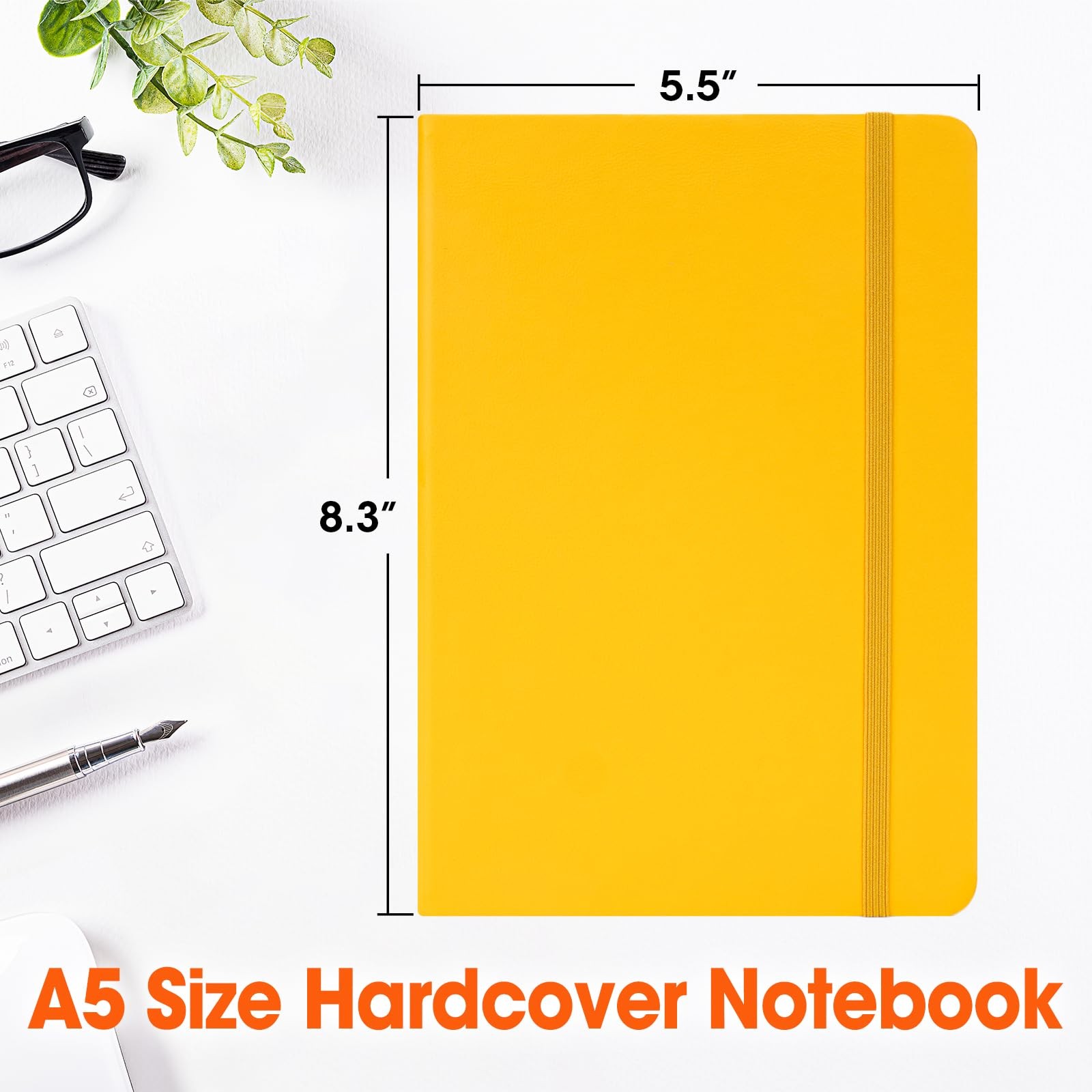 BGUP 12 Pack Lined Journal Notebook for Work, 200 Pages, Medium 5.5 in C-12P
