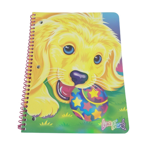 NEW LISA FRANK 2021 HAPPY 30TH BIRTHDAY CASEY DOG NOTEBOOK 70 PAGES 10.5″ x 8″