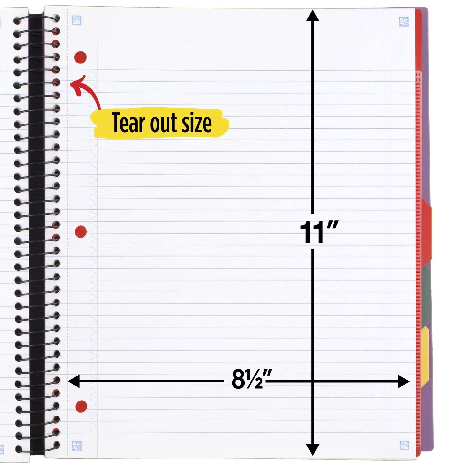 Five Star Amethyst Purple 5 Subject Notebook Lasts All Year 200 Sheets
