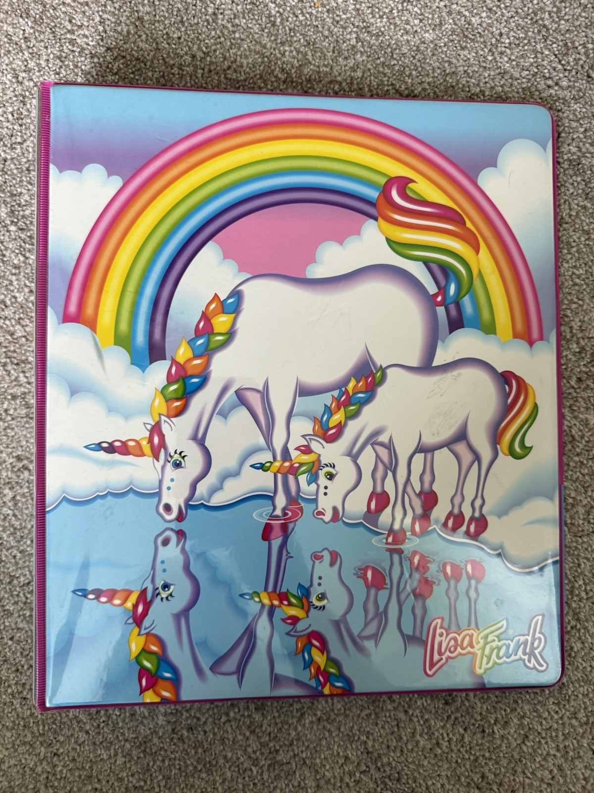 2021 Lisa Frank Happy 30th Birthday Markie & Celeste 3-Ring Binder 9.75 x 11.5