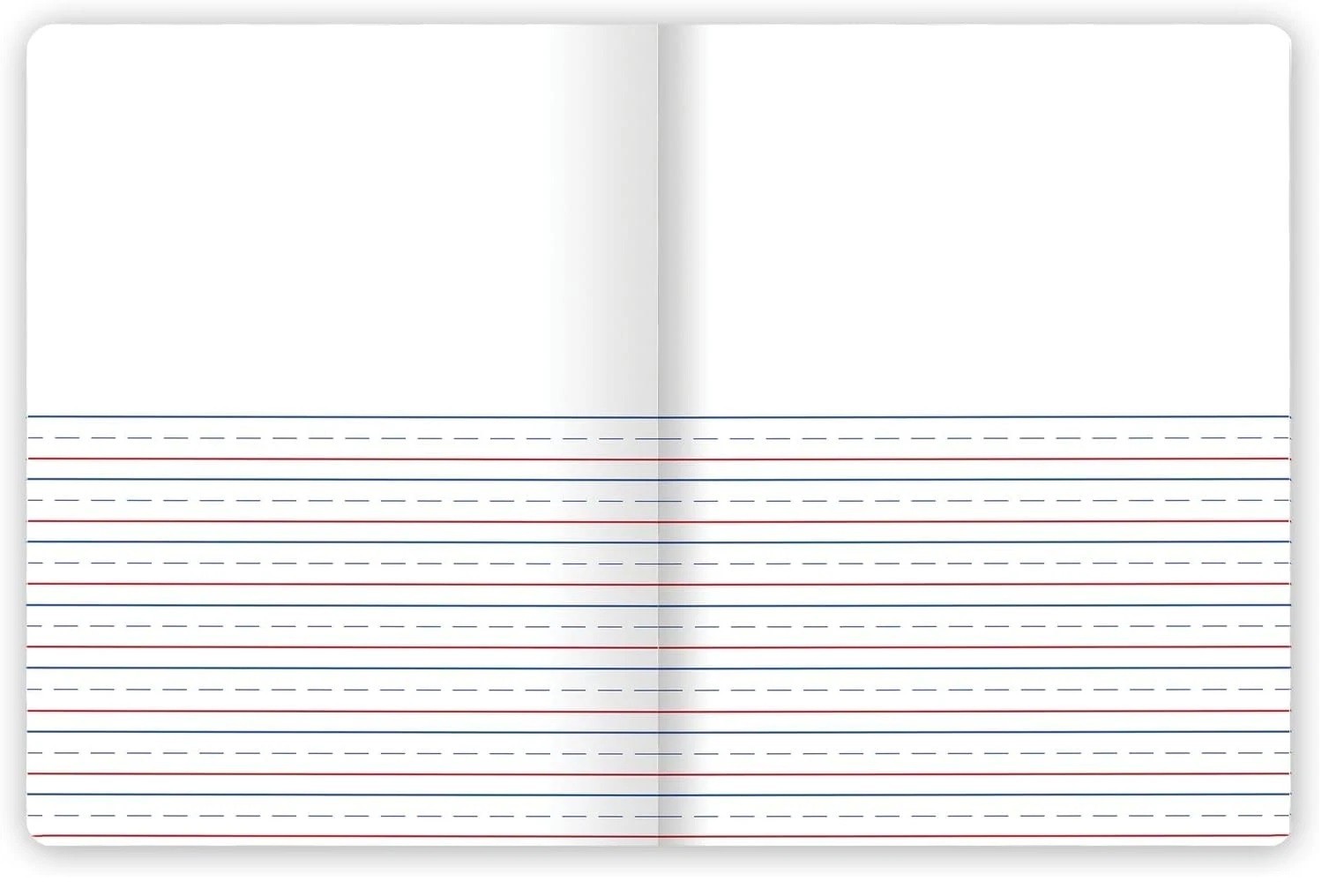 Mead Primary Journal, 12 Pack, Half Page Ruled, Grades K-2, 7-1/2″ x 9-3/4″, 100