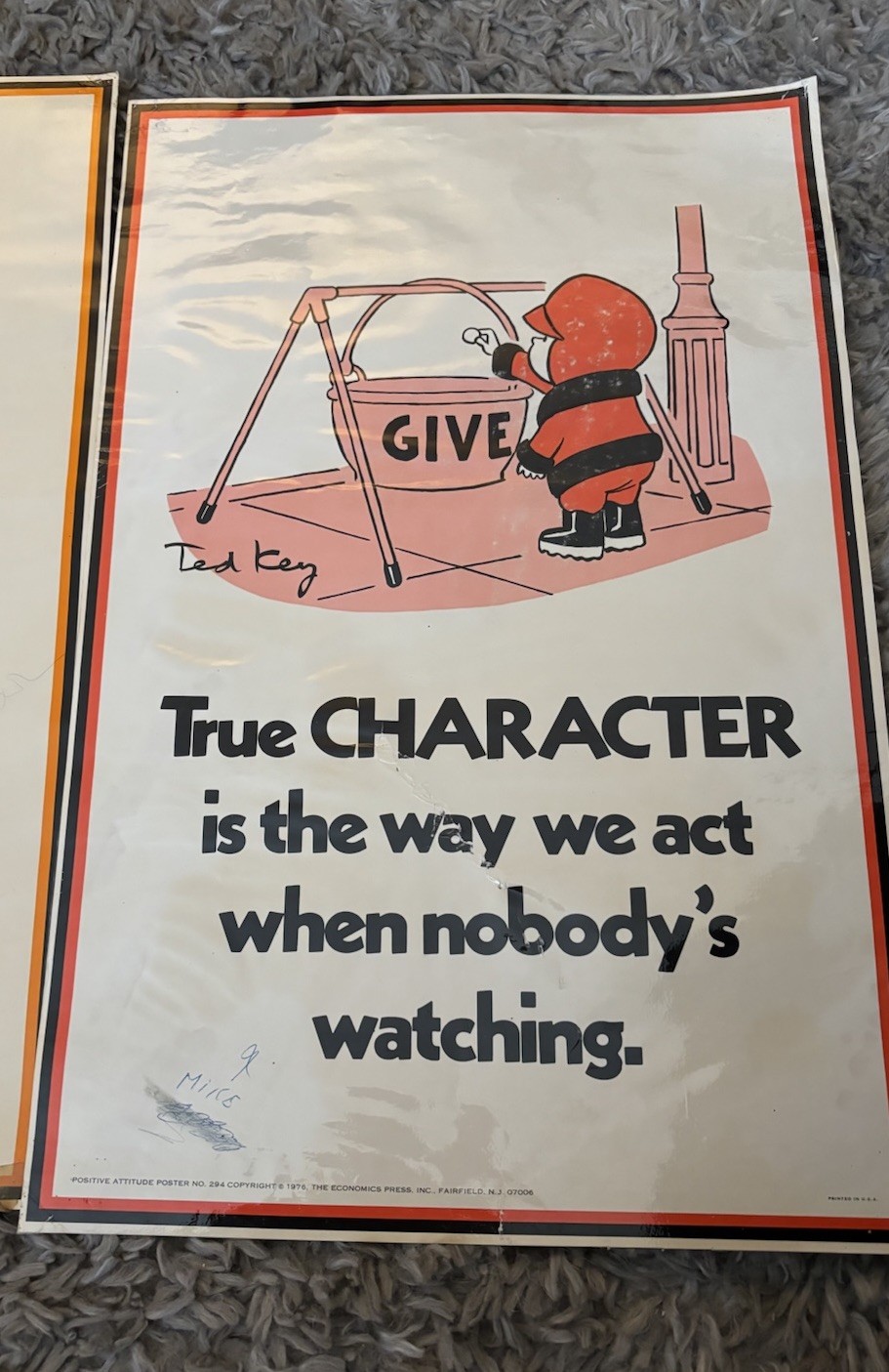 Positive Attitude Posters #294 #292 #347 Classroom Teacher VTG Laminated LOT