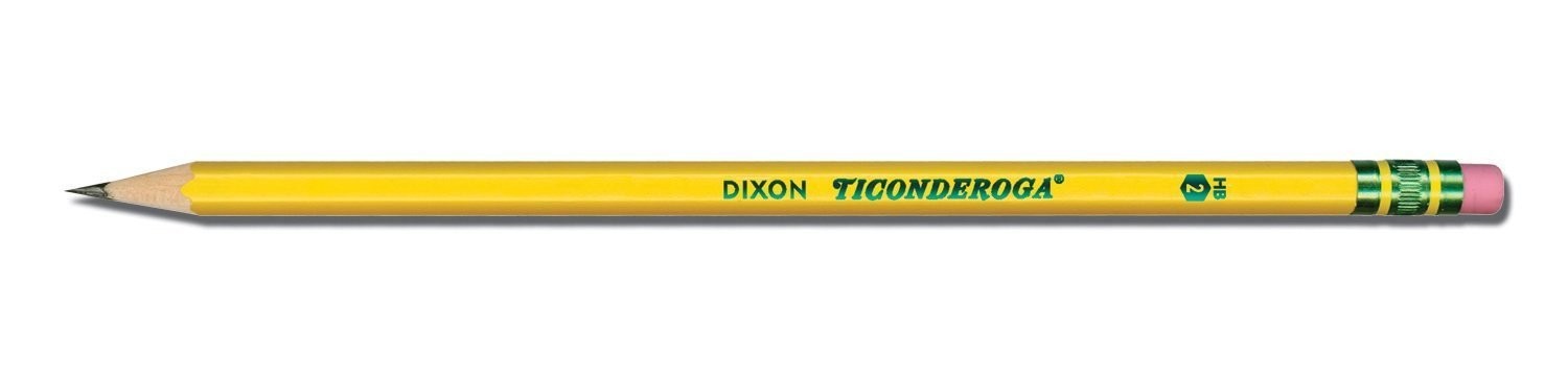 Ticonderoga 2 Pencils Wood-Cased 6 24-Count Hang-Tab Boxes Total 144 Pencils