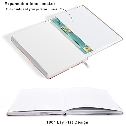 Lined Journal Notebook, Hardcover, Medium 5.7 x 8.4 inch, 160 Pages Thick